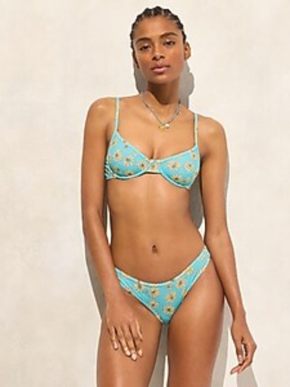 NWT J. Crew Retro Daisy Bikini (Top: 32D, Bottom: Small)